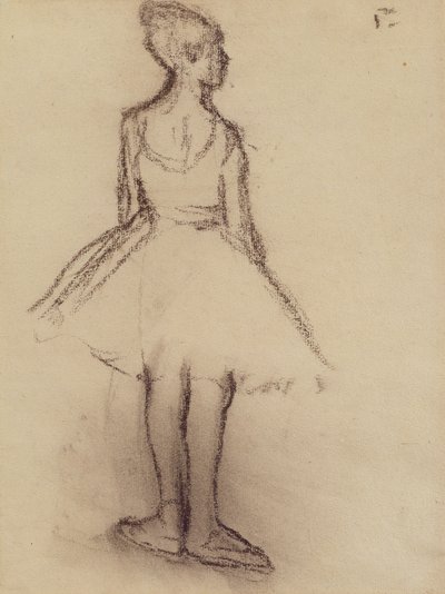 Ballerina von hinten gesehen von Edgar Degas